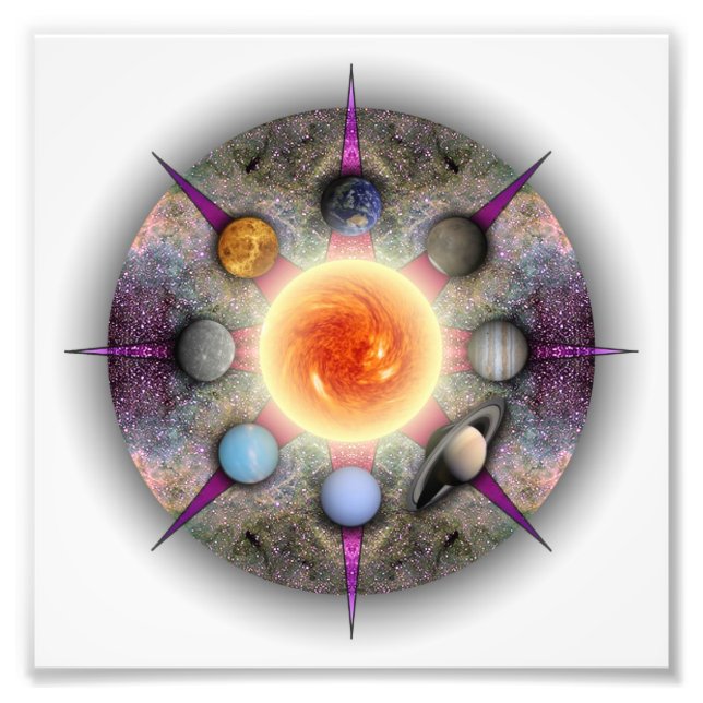 Planetary Mandala Photo Print (Front)