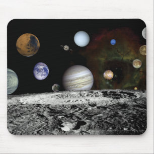 Planetary Montage Mouse Pad
