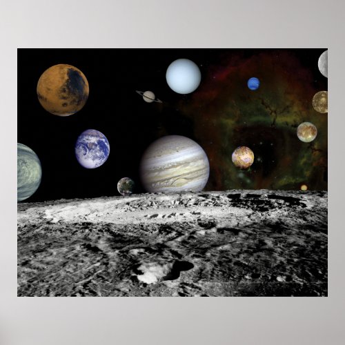 Planetary Montage Poster