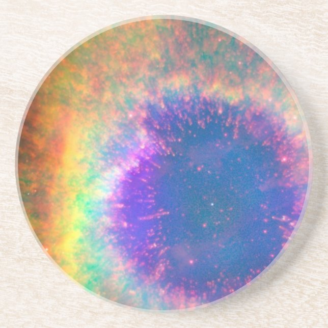Planetary Nebula Like An Eye Sandstone Coaster (Front)