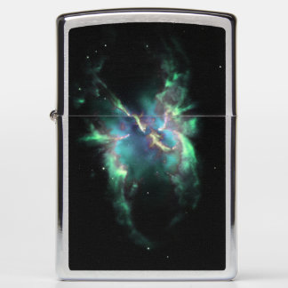 Planetary Nebula Mint Green Periwinkle Zippo Lighter