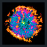 Planetary Nebula NGC 6751 Pop Art Psychedelic Poster<br><div class="desc">NASA's Hubble telescope has spied a giant celestial 'eye', known as planetary nebula NGC 6751, Glowing in the constellation Aquila, the nebula is a cloud of gas ejected several thousand years ago from the hot star visible in its center. The star's loss of its outer gaseous layers exposes the hot...</div>