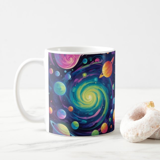 Planetary Spin  Coffee Mug (With Donut)
