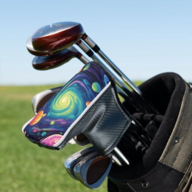Planetary Spin  Golf Head Cover (Golf Headcover  D: 6"l x 5"w x 3"h Polyester, cotton, and marine vinyl. Fits most standard putters.
)