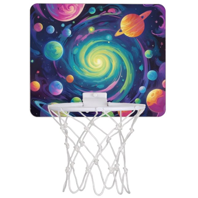 Planetary Spin Mini Baskerball Hoop  (Front)