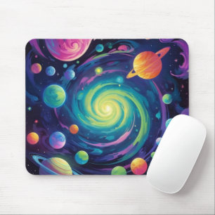 Planetary Spin Mouse Pad