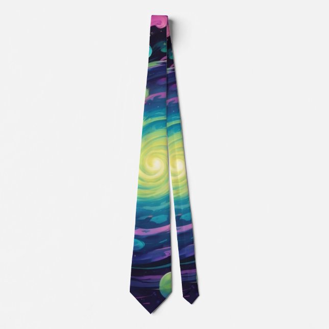 Planetary Spin  Neck Tie (Front)