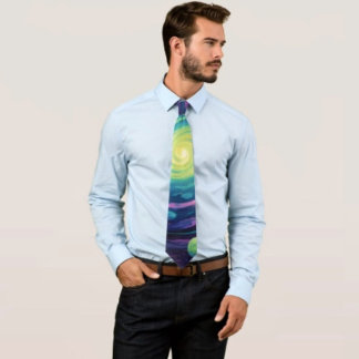 Planetary Spin  Neck Tie