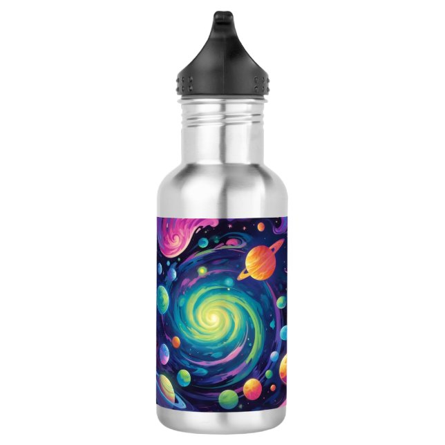 Planetary Spin   Stainless Steel Water Bottle (Right)