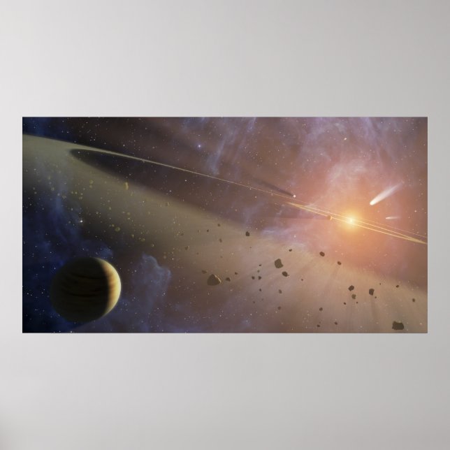 Planetary system Epsilon Eridani Poster (Front)