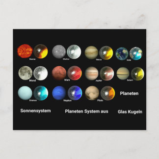 Planeten des Sonnensystem Postcard