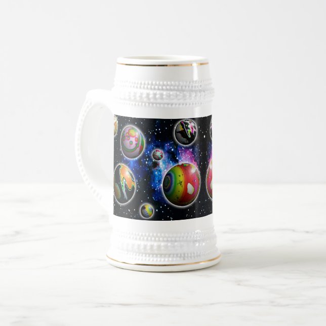 Planetoids Beer Stein (Front Left)