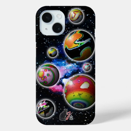 Planetoids iPhone 15 Case
