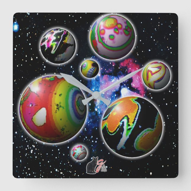 Planetoids Clock (Front)