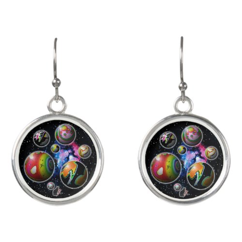 Planetoids Earrings