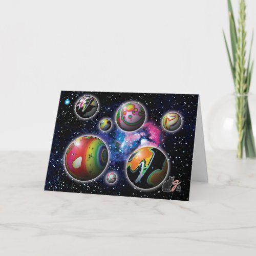Planetoids Greeting Card