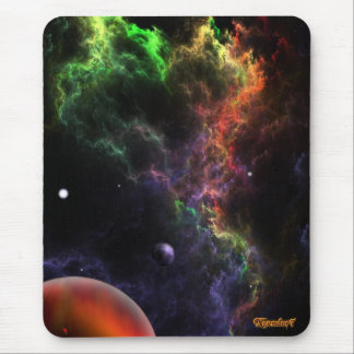 Planetoids In The Nebula Cluster Space Art Mouse Pad