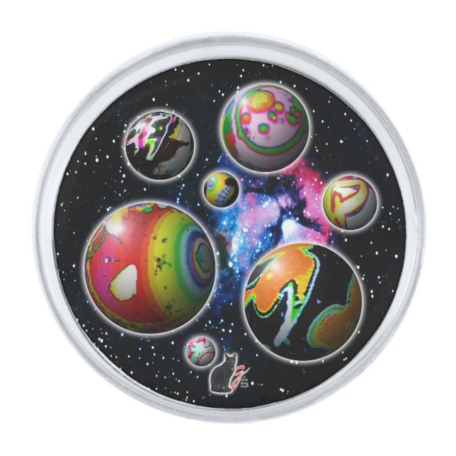 Planetoids Lapel Pin (Front)