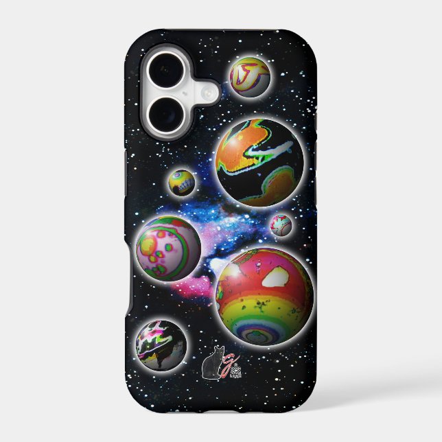 Planetoids Tough Case-Mate iPhone Case (Back)
