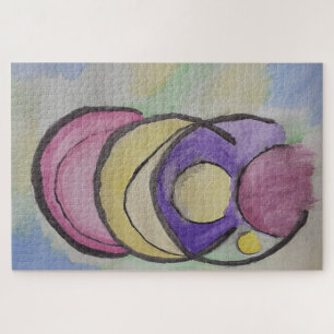 Planets Abstract Art Jigsaw Puzzle