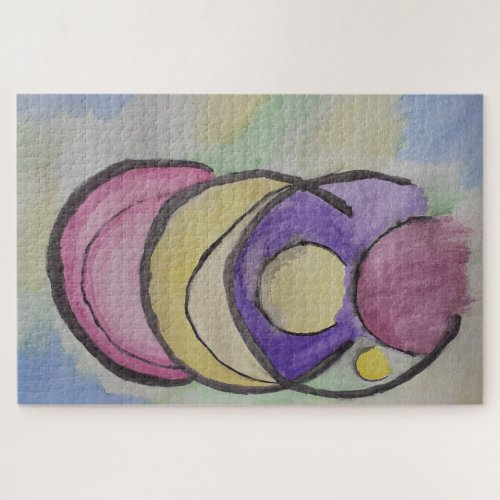 Planets Abstract Art Jigsaw Puzzle