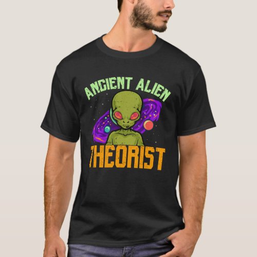 Planets Ancient Alien Theorist Visitor Ufo T_Shirt