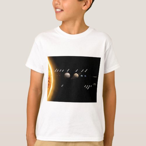 Planets and Dwarf planets Space NASA T_Shirt