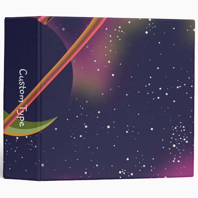 Planets and Stars 3 Ring Binder (Front/Spine)
