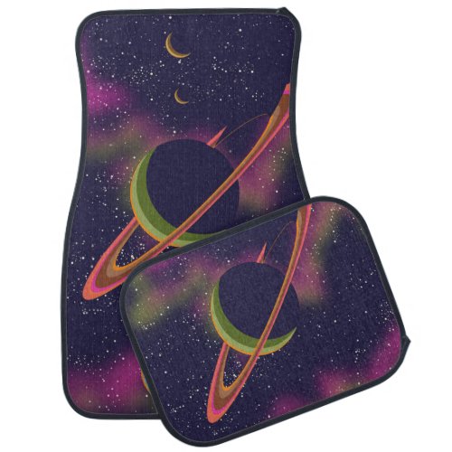 Planets and Stars Car Floor Mat