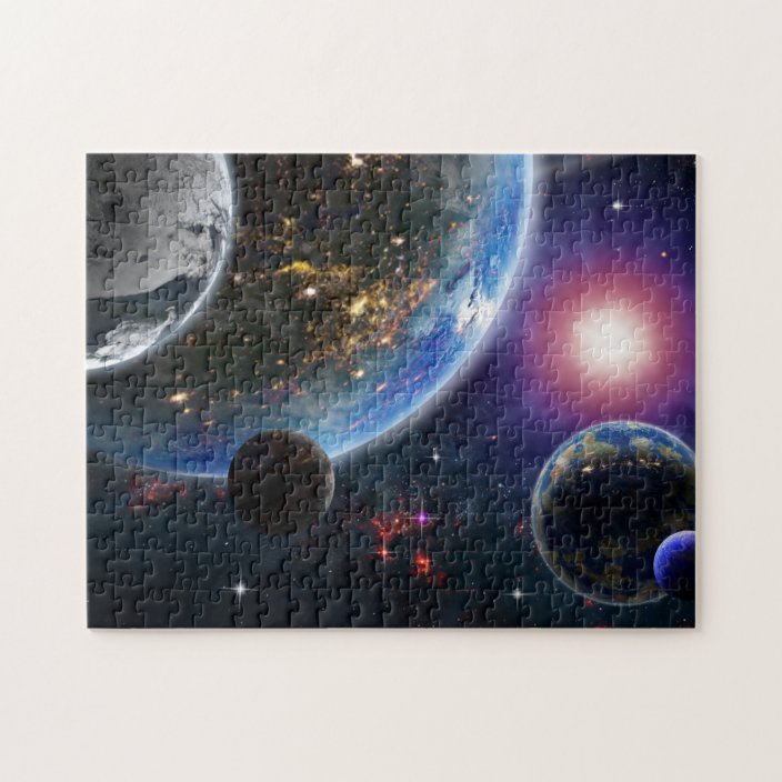 Planets and Stars Jigsaw Puzzle | Zazzle.com