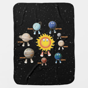 Planets and The Solar System Baby Blanket