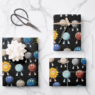 Planets and The Solar System Wrapping Paper Sheets