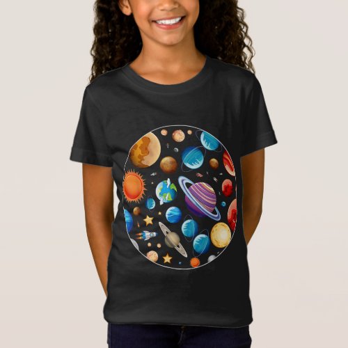 Planets Astronomy Universe Outer Space Science T_Shirt