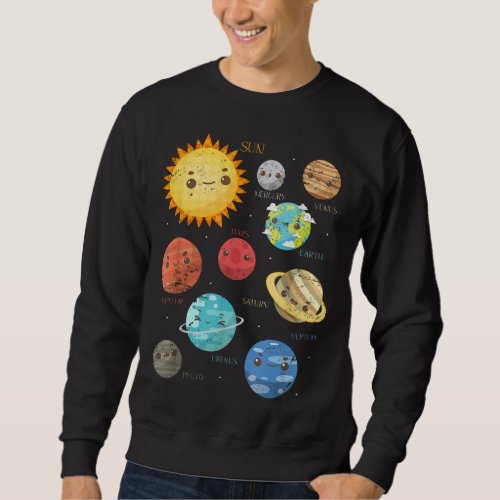 Planets Astrophysicist Toddlers Gift Telescope Ast Sweatshirt