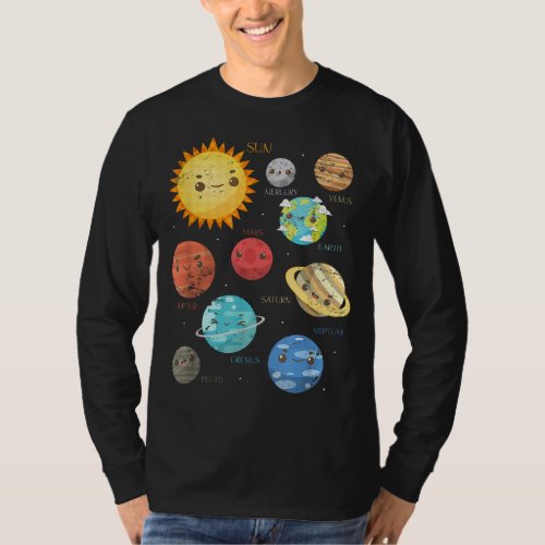 Planets Astrophysicist Toddlers Gift Telescope Ast T_Shirt