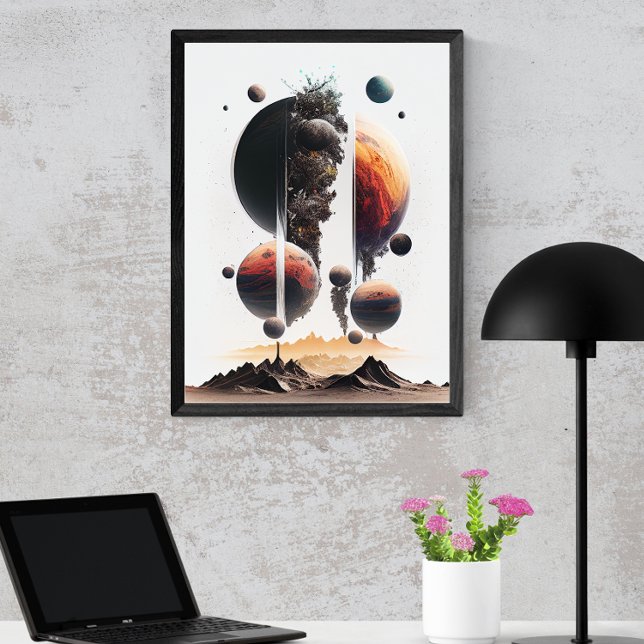 Planets Crumbling In Black Hole Poster (Creator Uploaded)