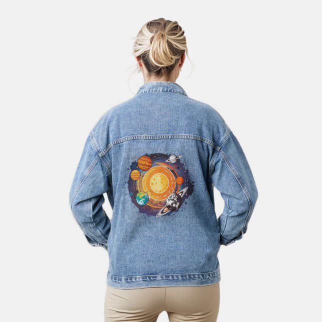 Planets Denim Jacket (Model)