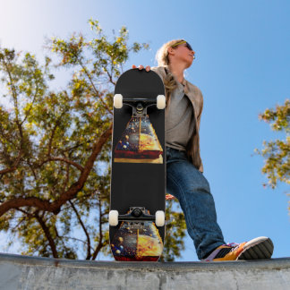 Planets Embedded Skateboard