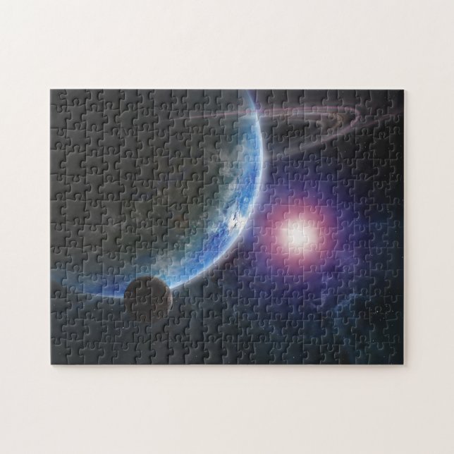 Planets in Space Jigsaw Puzzle (Horizontal)