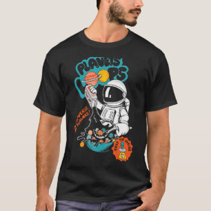 Planets Loops Solar System Space For Stem Toddlers T-Shirt