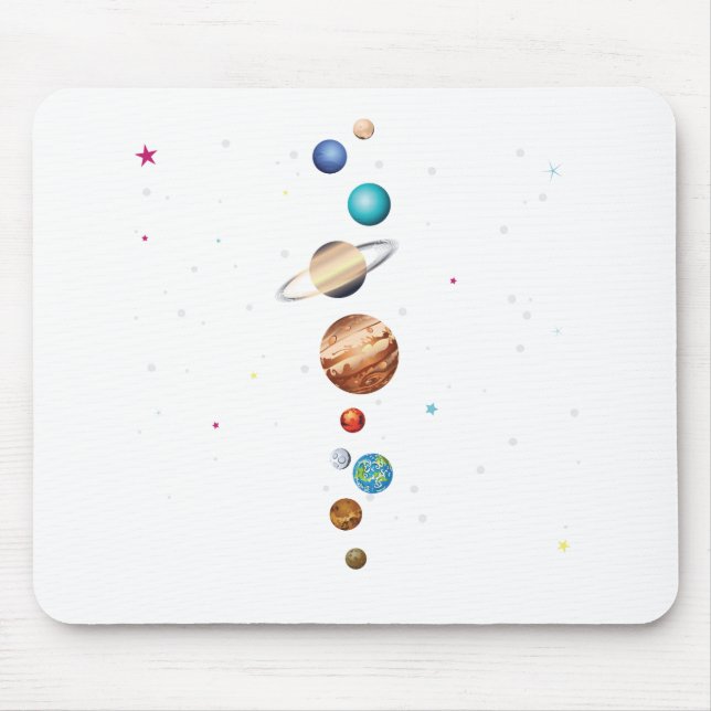 Planets of Solar System4 Mouse Pad (Front)