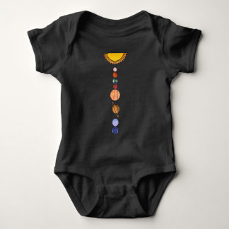 Planets of Solar System Baby Bodysuit
