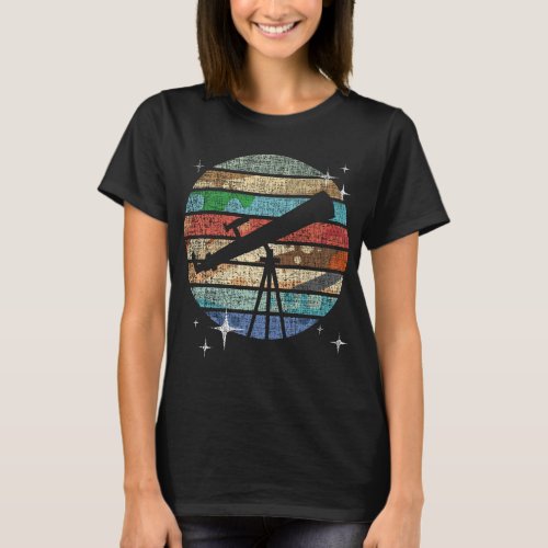 Planets Of Solar System Telescope Astronomy Scienc T_Shirt