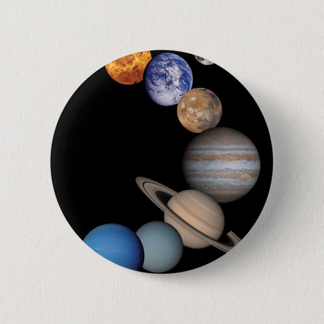 Planets of the solar system button (Front)
