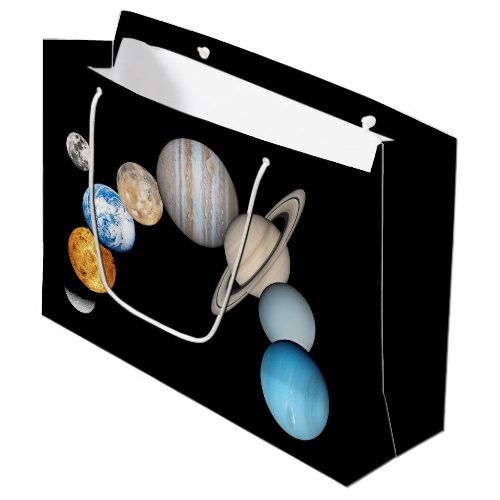 Planets of the solar system Color Changeable Large Gift Bag