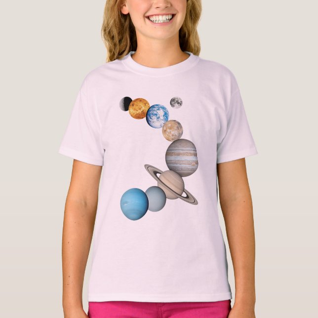 Planets of the solar system (Color Changeable) T-Shirt (Front)