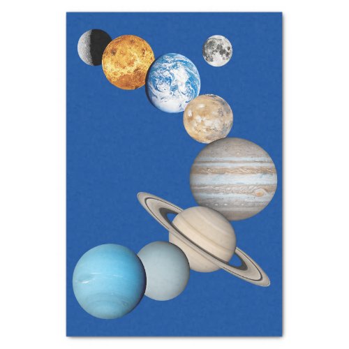 Planets of the solar system Color Changeable Tissue Paper
