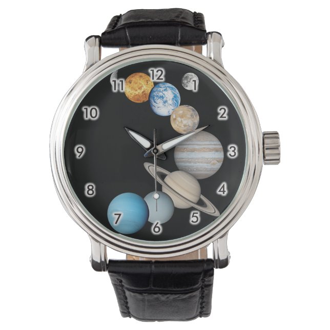 Planets of the solar system (Color Changeable) Wat Watch (Front)