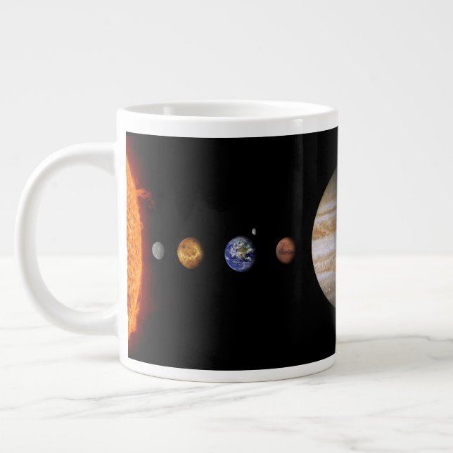 PLANETS OF THE SOLAR SYSTEM Custom 20oz Giant Mug (Left)
