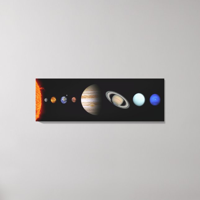 PLANETS OF THE SOLAR SYSTEM Custom Canvas Print (Front)